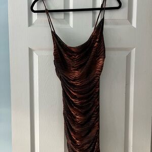 Princess Polly Brown Animal Print Dress